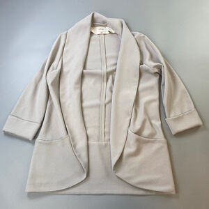 Wilfred Blazer Womens Small Open Beige Aritzia Crepe Elevated Casual Capsule